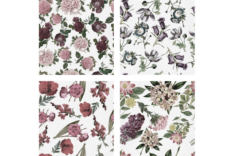 pale-flower-seamless-patterns