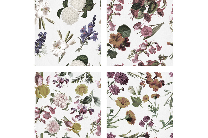 pale-flower-seamless-patterns