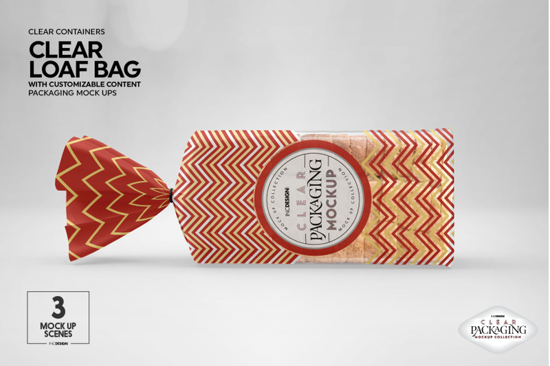 Download Clear Loaf Bread Bag Packaging Mockup By INC Design Studio ...