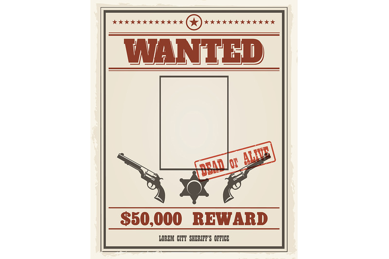 retro-wanted-poster-with-blank-space-for-criminal-photo