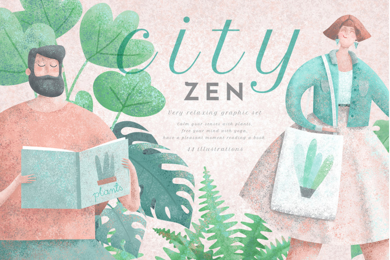 cityzen-relaxing-illustrations-set