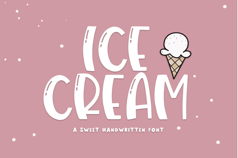 ice-cream-a-quirky-handwritten-font