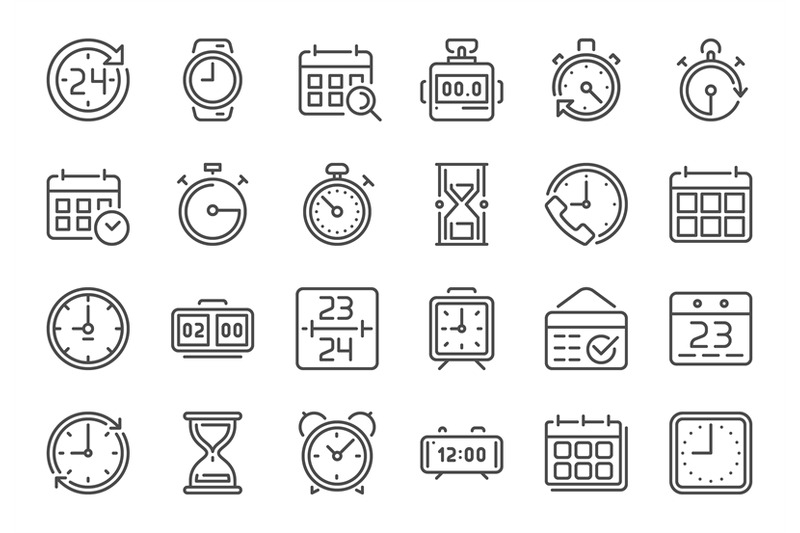 outline-time-icon-timekeeper-stopwatch-and-timer-icons-alarm-clock