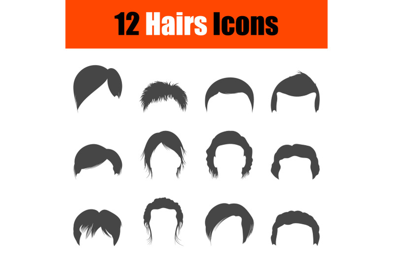 hairs-icon-set
