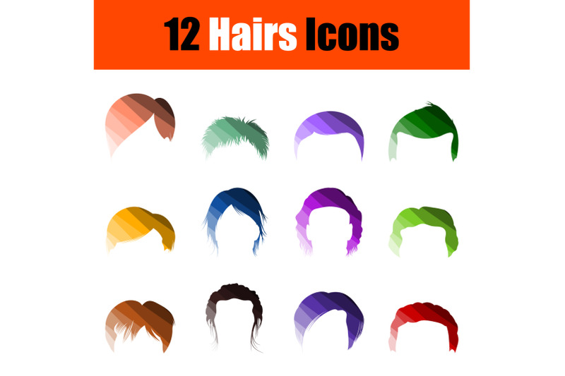 hairs-icon-set