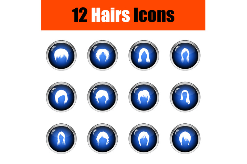 hairs-icon-set
