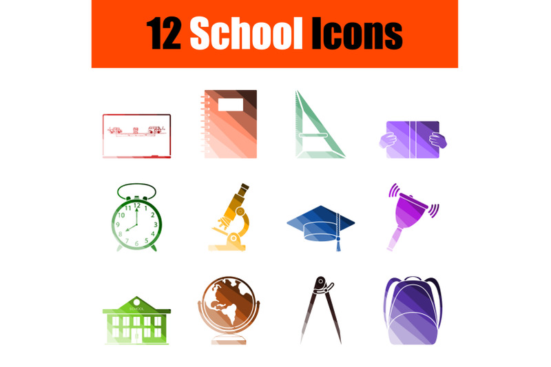 school-icon-set