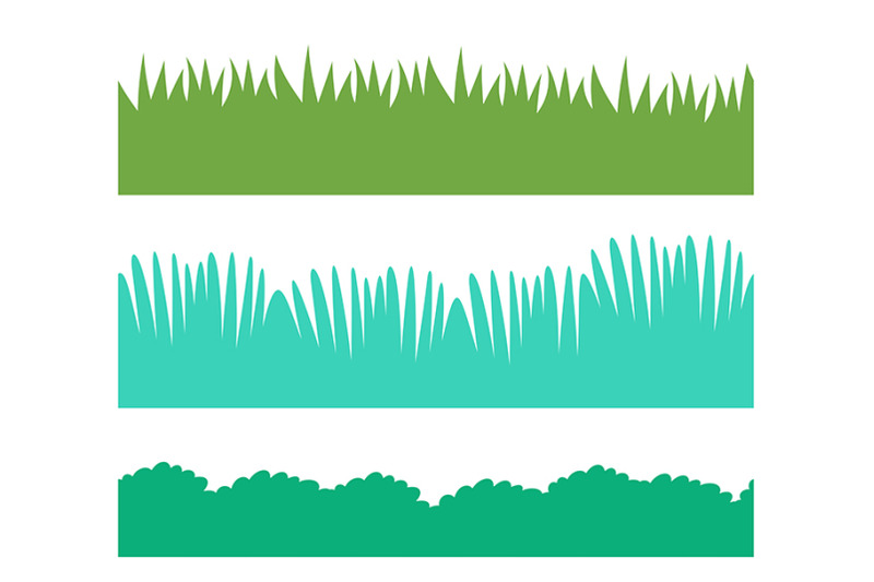 green-grass-borders-set