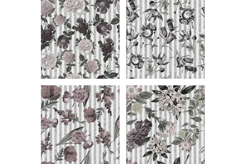 floral-amp-silver-seamless-patterns