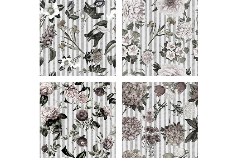 floral-amp-silver-seamless-patterns