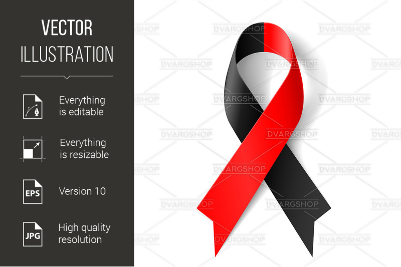 red-and-black-ribbon