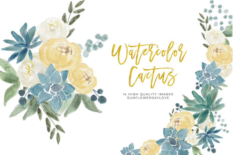 watercolor-flower-cactus-clipart-white-rose-peonies-succulent-clipart