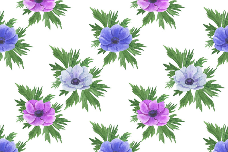 anemones-watercolor-anemones-pattern-anemones-frames