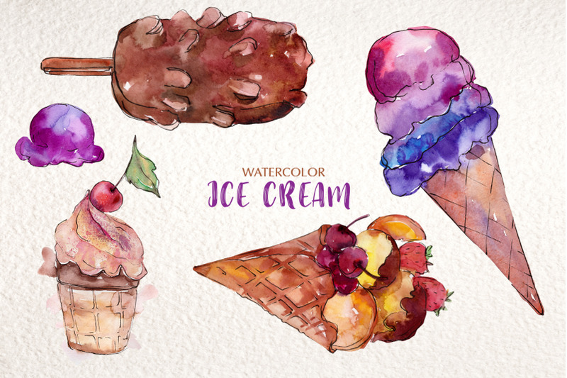 ice-cream-quot-dear-quot-watercolor-png