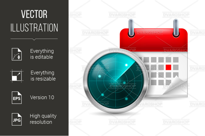 radar-screen-and-calendar
