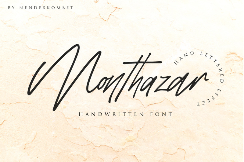 monthazar-handwritten-font