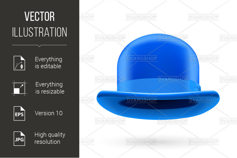 blue-bowler-hat