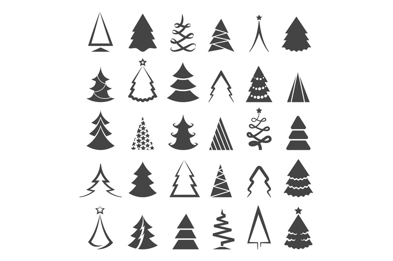 simple-christmas-tree-icons