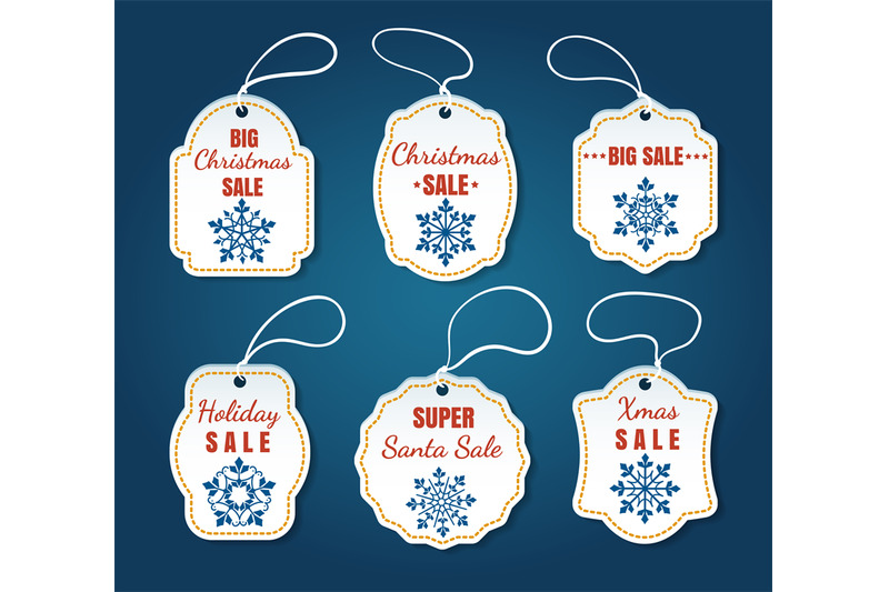 christmas-sale-tags-on-blue-background