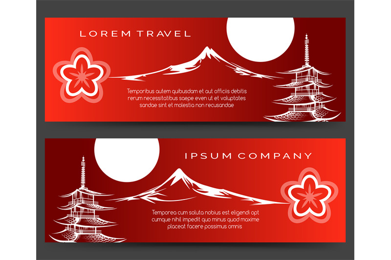 japan-pagoda-and-fuji-mount-banners