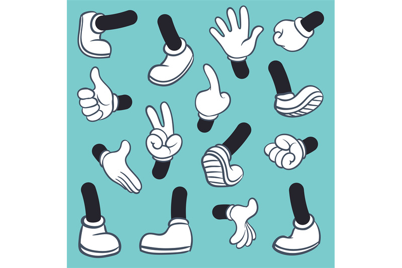 cartoon-legs-hands-leg-in-boots-and-gloved-hand-gestures-parts-body