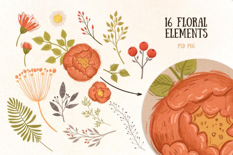 cute-animals-and-floral-elements