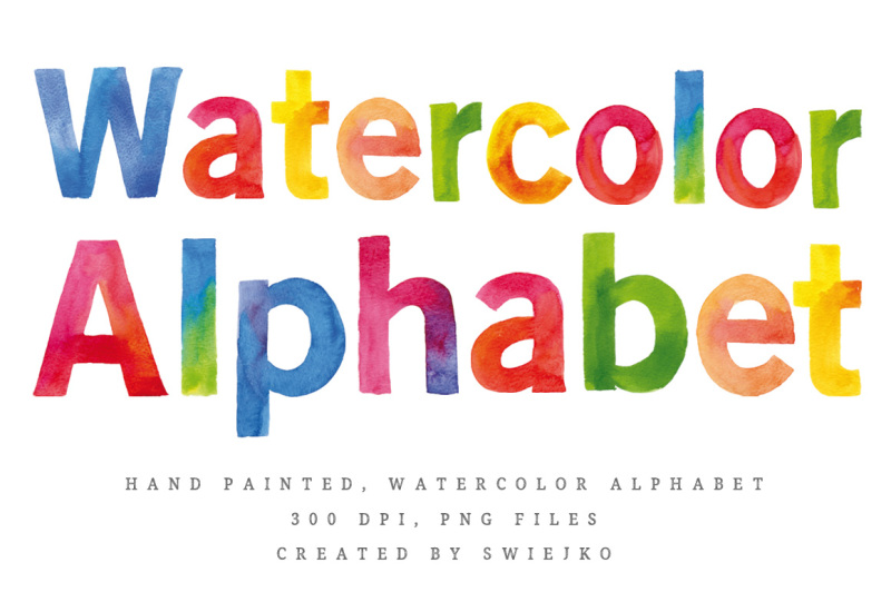 watercolor-alphabet-clipart-set