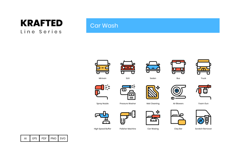 50-car-wash-icons