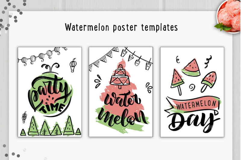 watermelon-party-hand-drawn-set