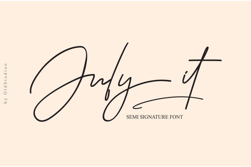 july-it-semi-signature-font