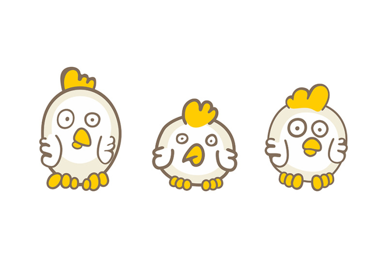 set-of-chicks-pattern