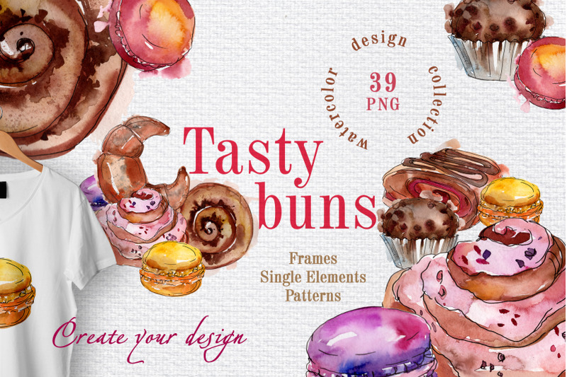 tasty-buns-watercolor-png
