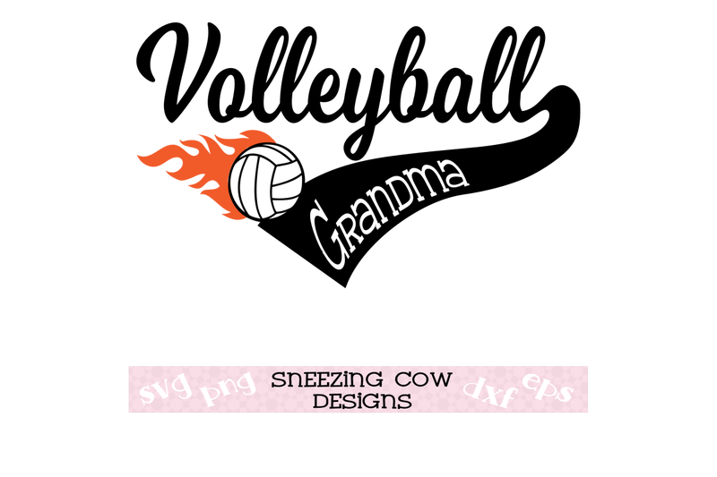 Download Volleyball grandma By Sneezing Cow Designs | TheHungryJPEG.com