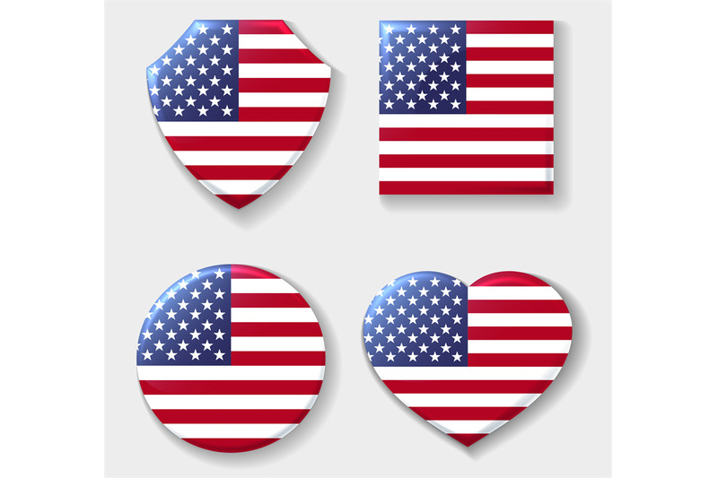 usa-national-flag-emblem-set