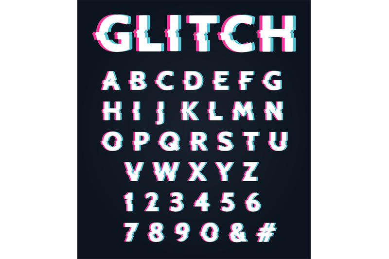 font-with-glitch-effect