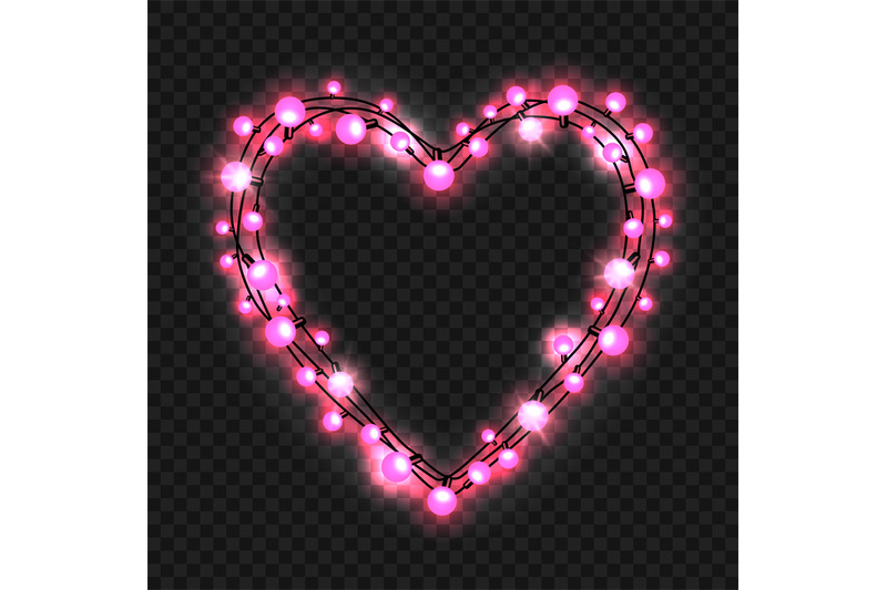 heart-shape-garland-on-transparent-background