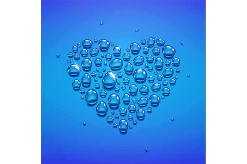water-drops-in-heart-shape