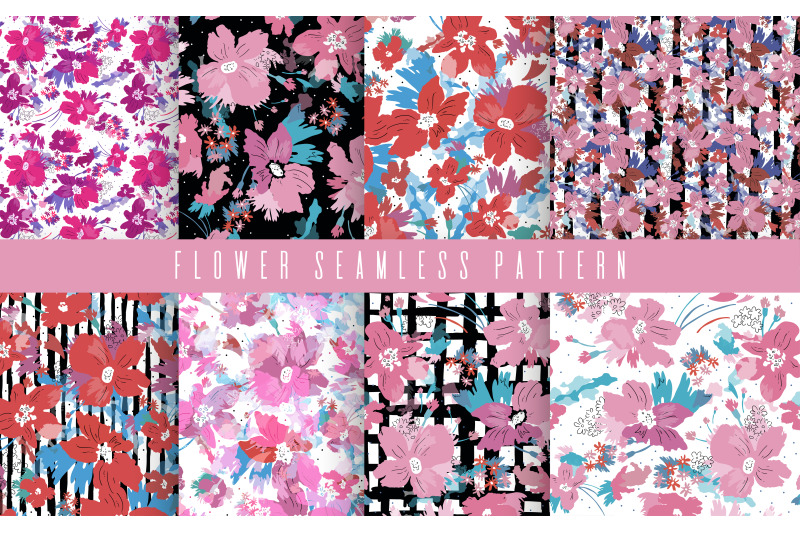 flower-pattern-set