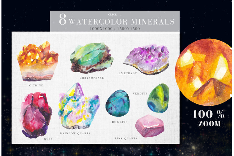 8-watercolor-minerals-illustrations
