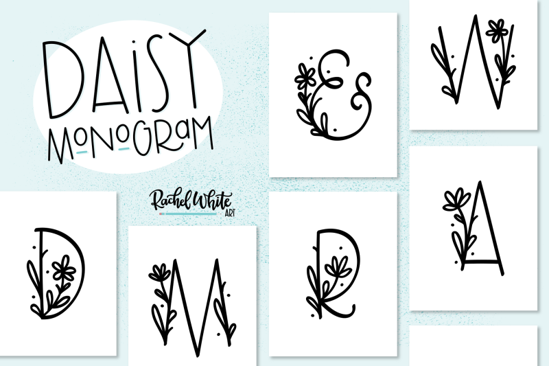 daisy-monogram-font