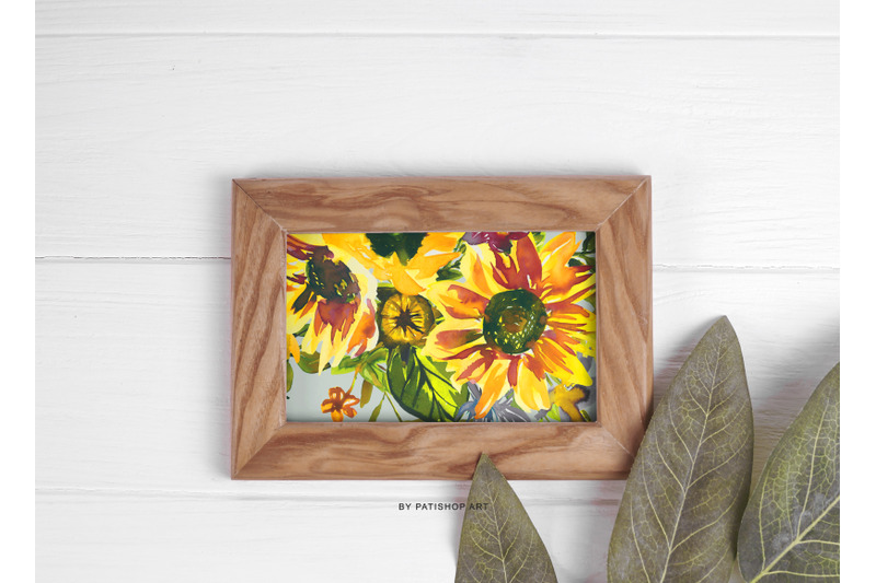 hand-painted-watercolor-sunflower-clipart