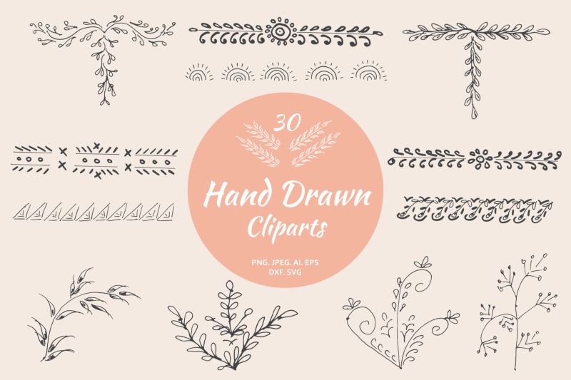 30-premium-hand-drawn-cliparts