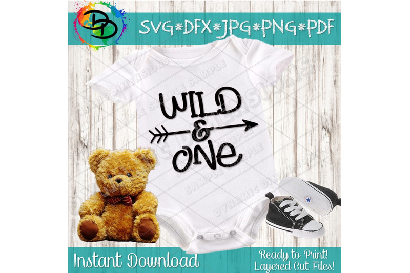 Wild One Svg Cut File, Wild and One Birthday Svg Cutting File for Cric
PNG Include
