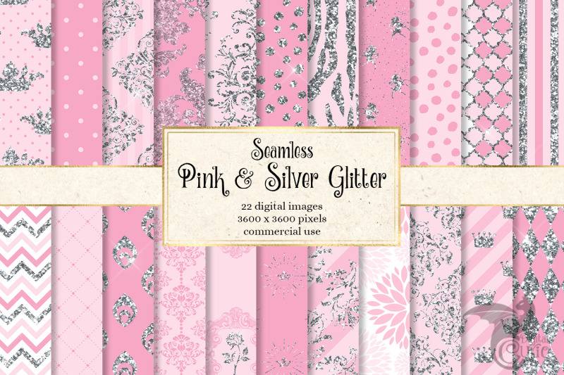 pink-and-silver-glitter-digital-paper