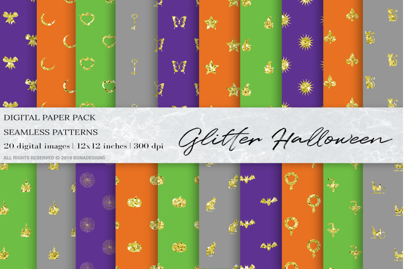glitter-halloween-digital-papers