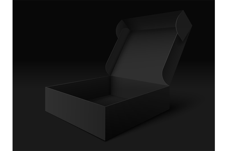 black-packaging-box-empty-open-dark-package-template-cube-pack-and-b