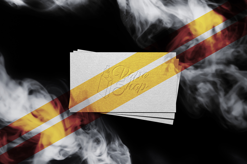 smoke-business-card-mockup