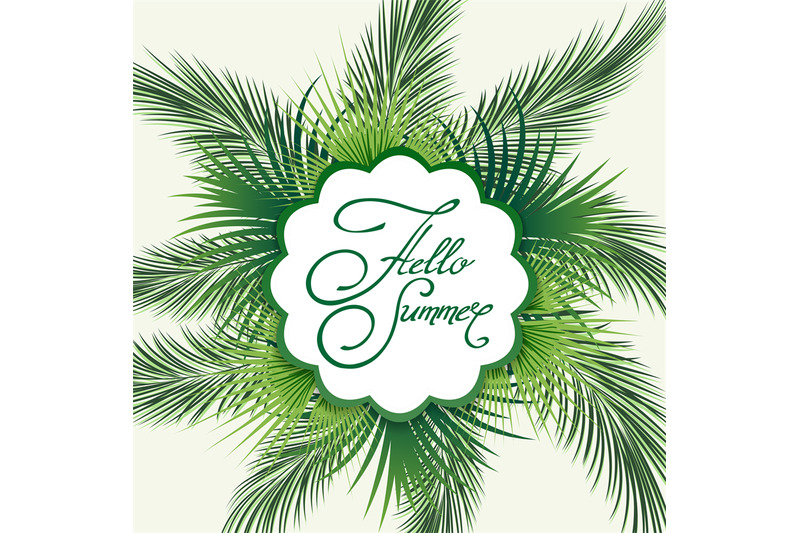 palm-leaves-hello-summer-emblem