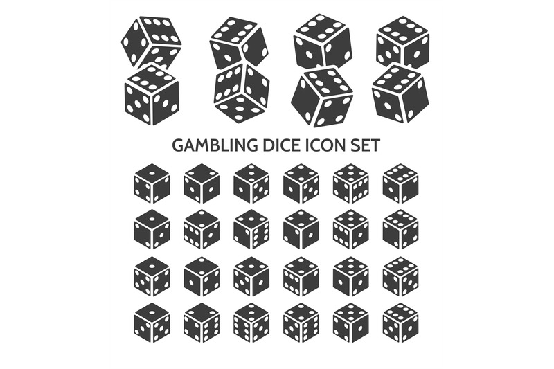 gambling-dice-icon-set