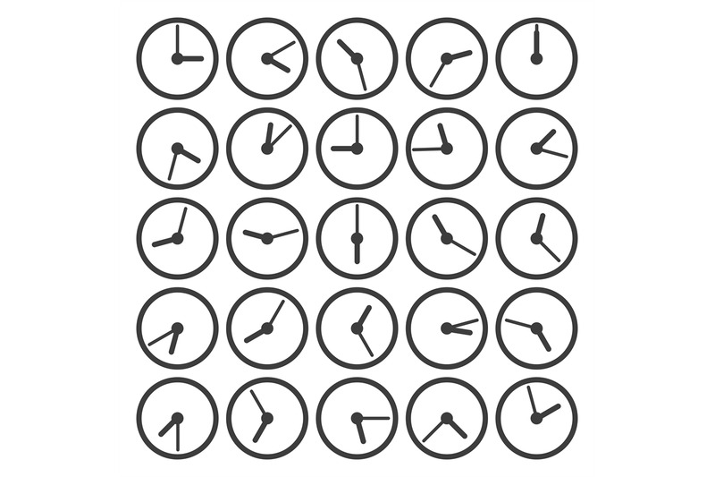 clock-icons-set